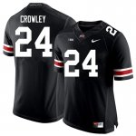 Men's Ohio State Buckeyes #24 Marcus Crowley Black Nike NCAA College Football Jersey Comfortable MEE6644TZ